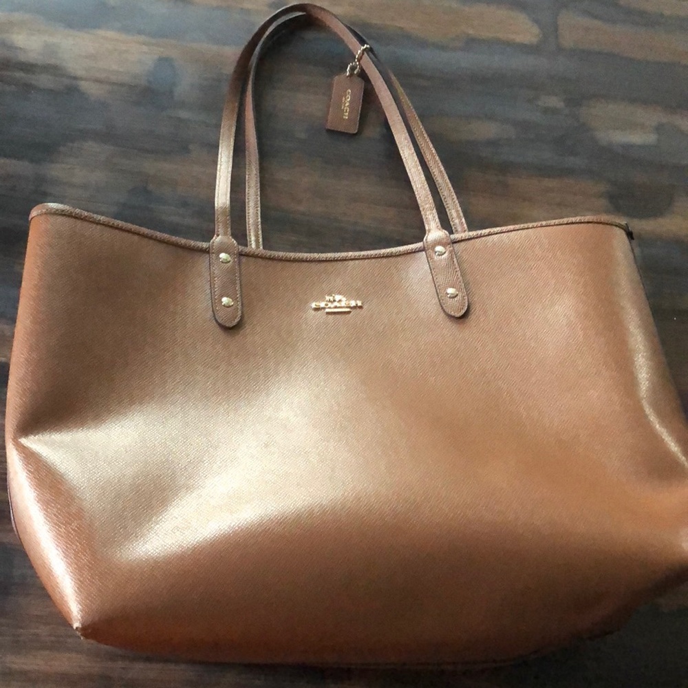 Coach Tan Signature Tote